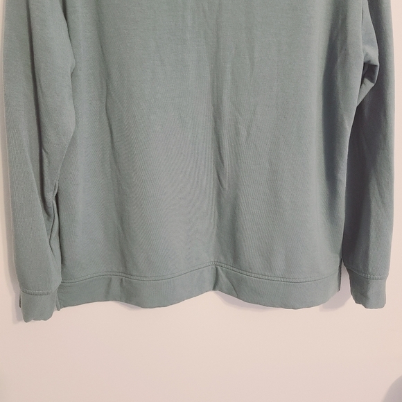 Orvis | Women's Green/Blue V-Neck Dropped Shoulders Sweatshirt (Size XL) - Picture 11 of 12